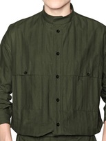 Thumbnail for your product : Mandarin Collar Cotton Blend Shirt