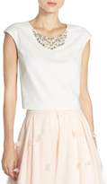 Thumbnail for your product : Eliza J Embellished Crop Top