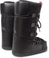 Thumbnail for your product : Moncler Grenoble Leather-Trimmed Shell Snow Boots