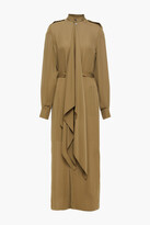 Thumbnail for your product : Roland Mouret North draped silk-chiffon midi dress