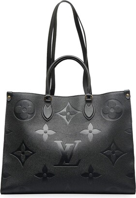 LOUIS VUITTON Tote Bag M95241 Hippo Vale wool/leather Black Black unisex  Used