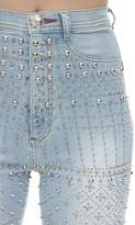 Thumbnail for your product : Philipp Plein Embellished Skinny Stretch Denim Jeans