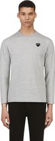 Thumbnail for your product : Comme des Garcons Play Heather Grey Heart Logo T-Shirt