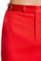 Thumbnail for your product : Bill Blass Tuxedo Stripe Wool Blend Skirt