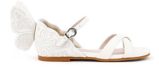 Sophia Webster Chiara Leather Embroidered Butterfly Wing Sandals, Toddler/Kids