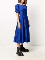 Thumbnail for your product : Loulou Tiered Puff Sleeve Dress