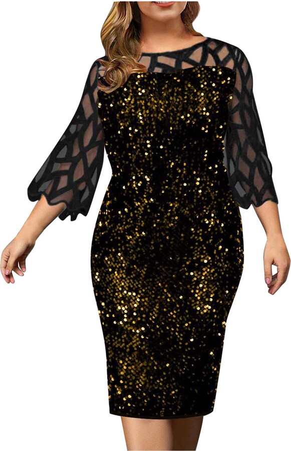 long sequin dresses uk