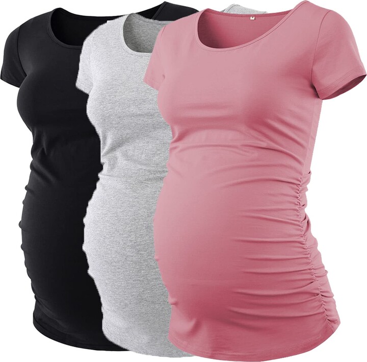 thumbnail image 2 of Xpenyo Maternity Tank Top - Lace Trim Peplum Cami (Rayon/Spandex, Sleeveless, US Sizes S-XXL) 2 of 9