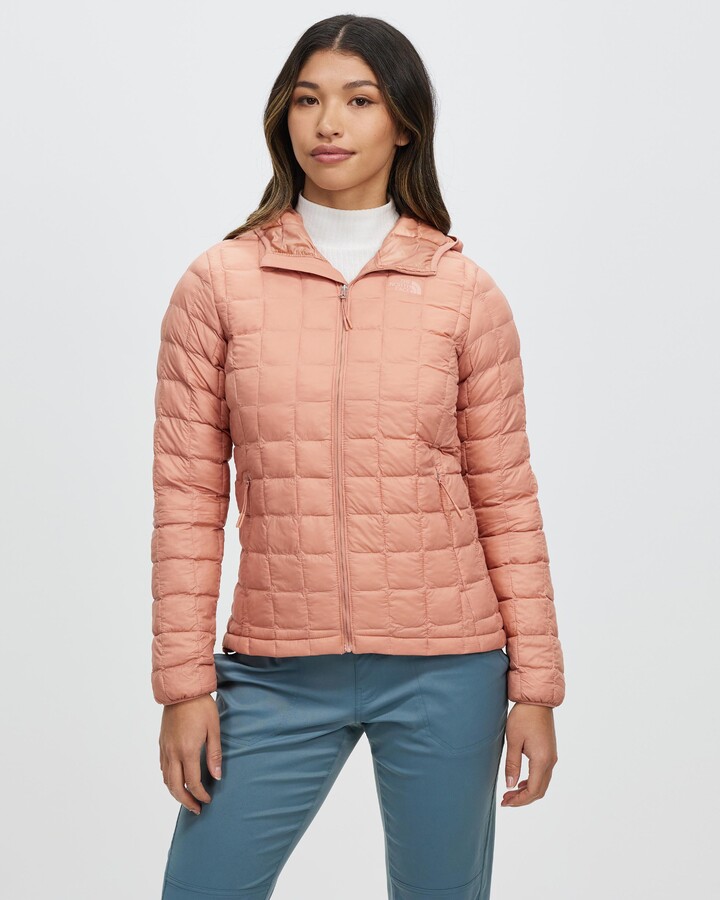 north face light pink puffer jacket
