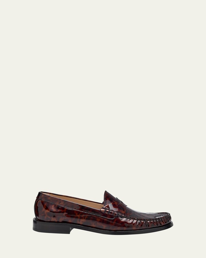 Stuart Weitzman Lottie Patent Leather Loafers