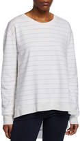 Thumbnail for your product : Frank And Eileen Graceful Striped Long-Sleeve Lightweight Sweatshirt