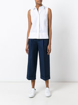 Thumbnail for your product : P.A.R.O.S.H. cropped wide leg trousers