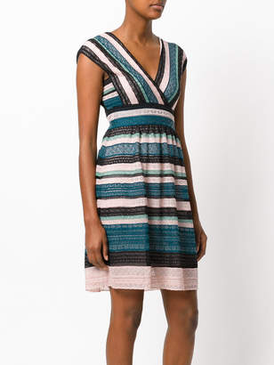 M Missoni striped crochet-knit dress