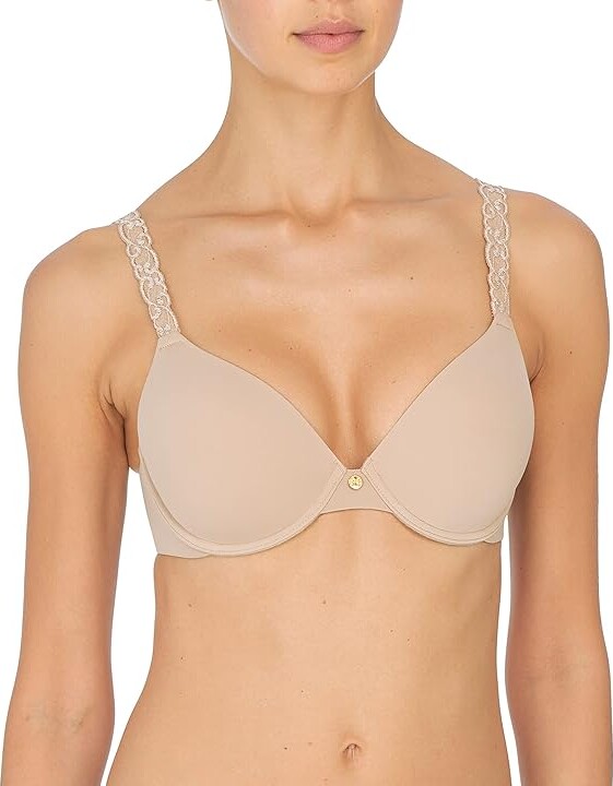 Natori Pure Luxe Contour Underwire 732080 Women's Bra Cafe : 32DD, Lace/Nylon/Polyester