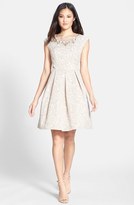 Thumbnail for your product : Eliza J Embellished Jacquard Fit & Flare Dress