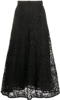 Thumbnail for your product : MICHAEL Michael Kors A-line embroidered flared midi skirt