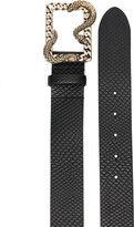 Thumbnail for your product : Just Cavalli Snakeskin-Effect Leather Belt