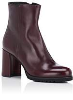 Thumbnail for your product : Barneys New York Women's Leather Ankle Boots - Wine