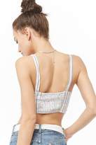 Thumbnail for your product : Forever 21 Striped Flounce Crop Cami