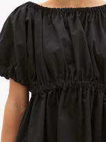 Thumbnail for your product : Molly Goddard Honey Puffed Cotton-scuba Dress - Black
