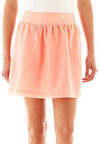 Thumbnail for your product : JCPenney jcp Silk-Blend Smocked-Yoke Skirt