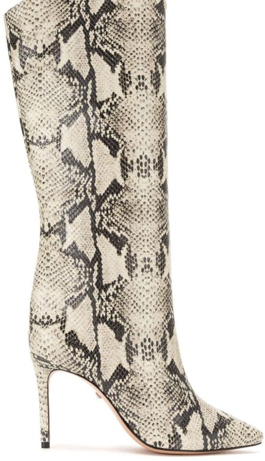 Schutz Snakeskin-Effect Boots - ShopStyle