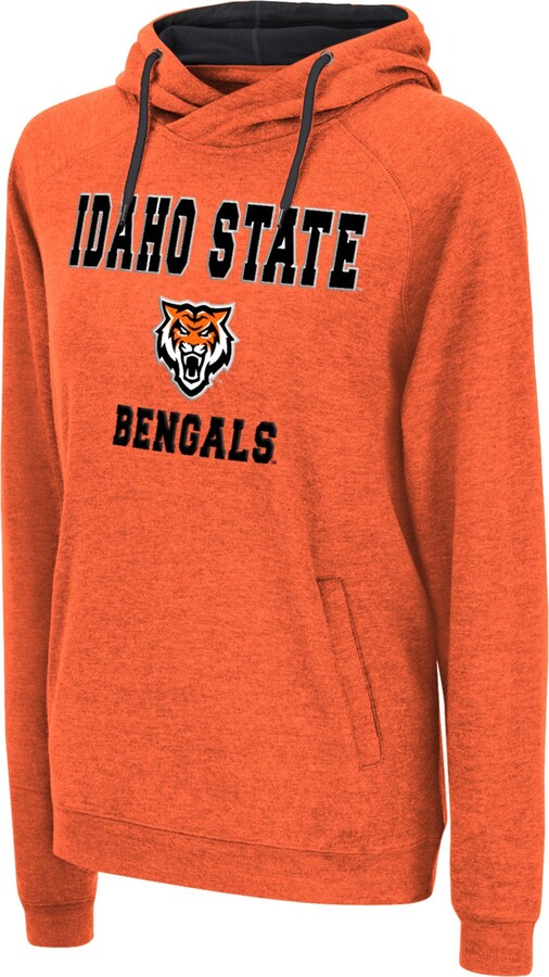 Colosseum Women's Idaho State Bengals Orange Pullover Hoodie, Small