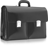 Thumbnail for your product : Pineider 1949 - Black Calfskin Triple Gusset Briefcase