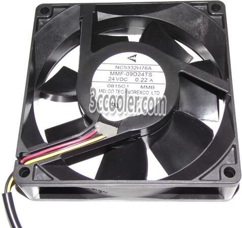 OEM Industries Original Melco 9CM 90*25mm MMF-09D24TS MMB NC5332H76A 24V 0.22A 3 Wires 3 Pins Inverter Fan for YASKAWA PLC ABB