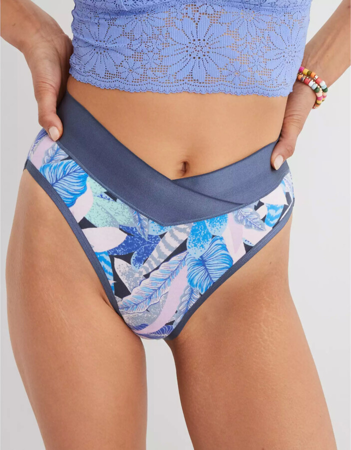aerie Cotton Crossover High Waisted Mom Underwear ShopStyle Panties