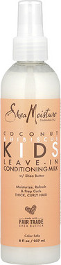 Shea Moisture SheaMoisture, Kids, Leave-In Conditioning Milk with Shea Butter, Thick, Curly Hair, Coconut & Hibiscus, 8 fl oz (237 ml)