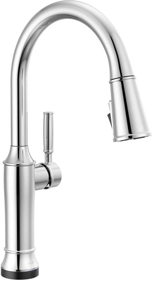 Delta Renaldi Touch2O with Touchless Technology Single Handle Pull Down Sprayer Kitchen Faucet in Lumicoat Chrome