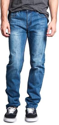 Victorious Mens Skinny Fit Stretch Raw Denim Jeans DL936 - 32/32
