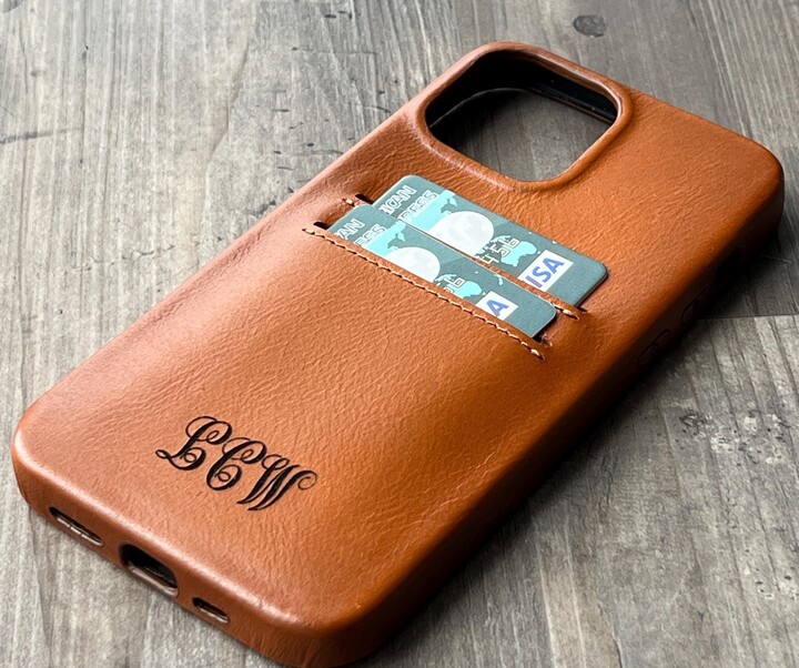Etsy Custom Leather Iphone Card Holder Case. 16, 15, 14, 13, 12, 11, X, 8, 7 Plus Credit Slim Case Wallet Snap On Full Cover