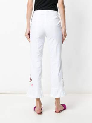 Cambio embroidered detail trousers