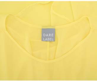 Dare Label Chiffon Top Colour: YELLOW, Size: One Size