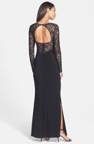 Thumbnail for your product : Laundry by Shelli Segal Lace & Jersey Gown