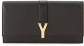 Thumbnail for your product : Saint Laurent Classic Y-Ligne Large Flap Wallet, Black