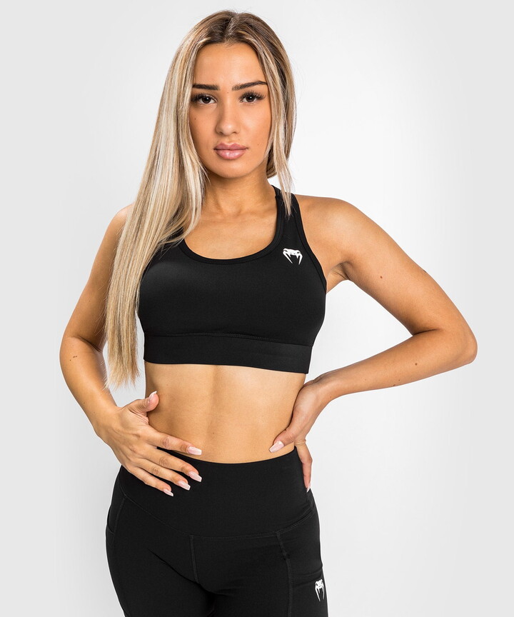 Venum Essential Medium Impact Sport Bra – Black