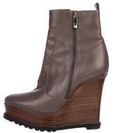 Thumbnail for your product : Barbara Bui Leather Wedges Boots