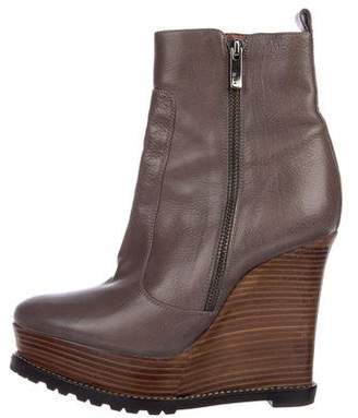 Barbara Bui Leather Wedges Boots