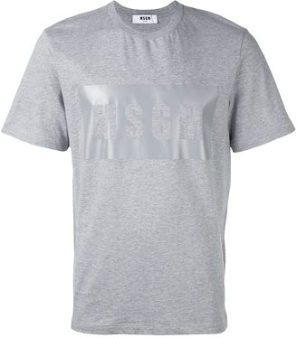 MSGM logo print T-shirt - men - Cotton - L