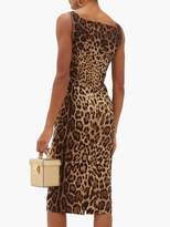 Thumbnail for your product : Dolce & Gabbana Leopard-print Silk-blend Crepe Midi Dress - Leopard