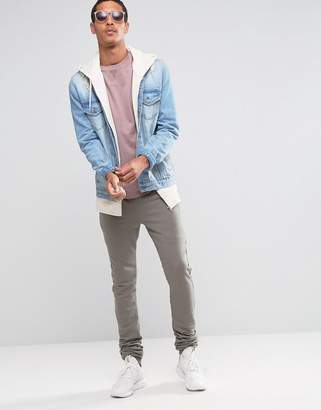 ASOS Stacker Joggers In Stone