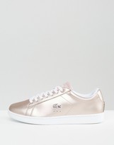 Thumbnail for your product : Lacoste Carnaby Evo Rose Gold Sneakers