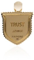 Thumbnail for your product : Foundrae 18kt Yellow Gold Fide Star Shield Charm