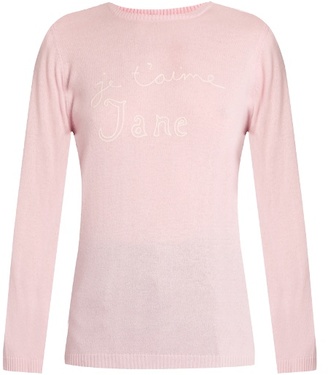 Bella Freud Je T'aime Jane cashmere sweater