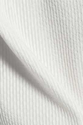 Maje Ruffled Cotton-Silk Blend Top
