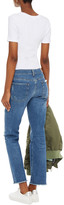 Thumbnail for your product : 7 For All Mankind Distressed Low-rise Slim-leg Jeans