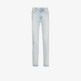 Thumbnail for your product : Mother Blue Rascal Slice High Waist Jeans